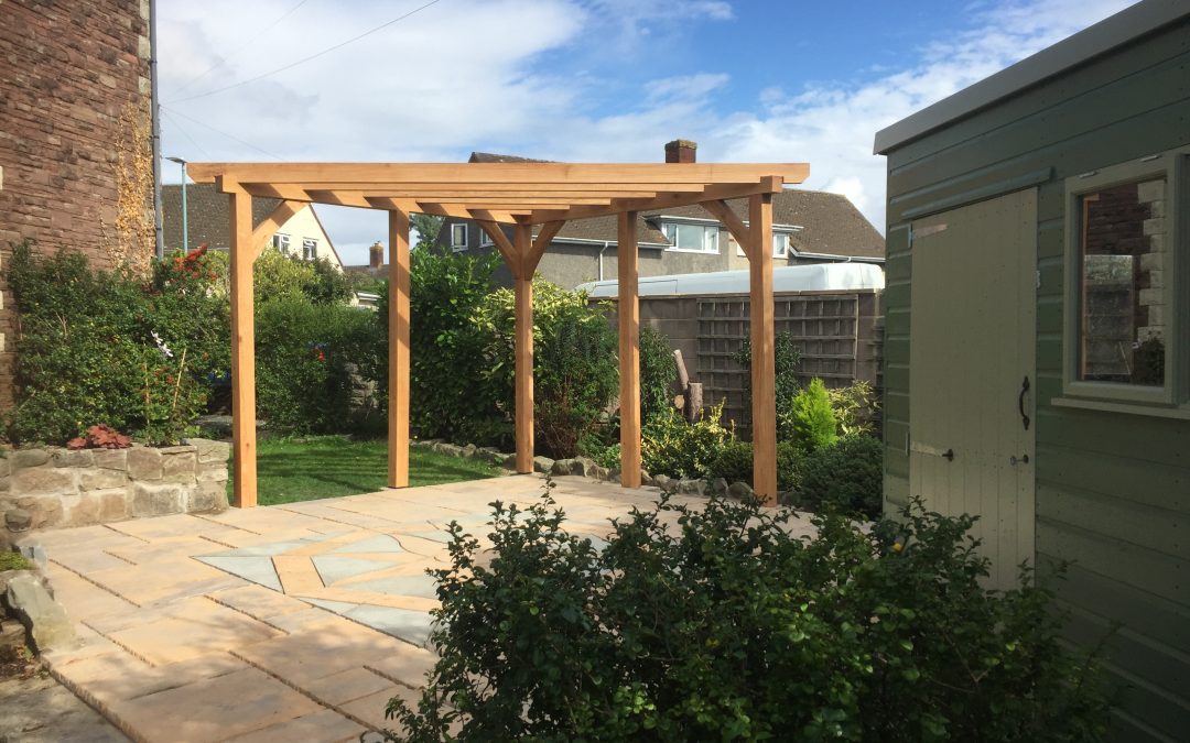 Oak Corner Pergola Gloucestershire