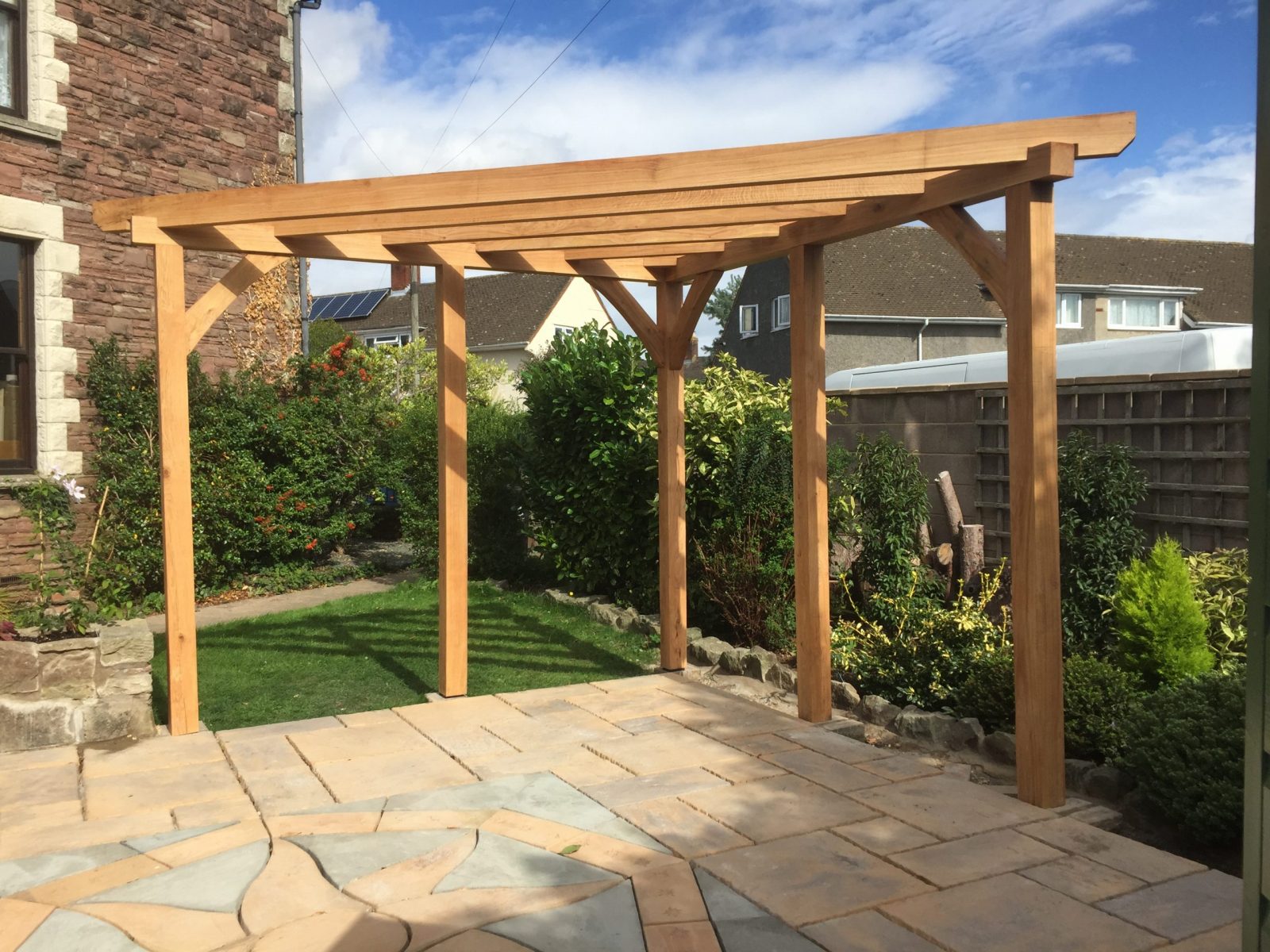 Oak Corner Pergola Gloucestershire