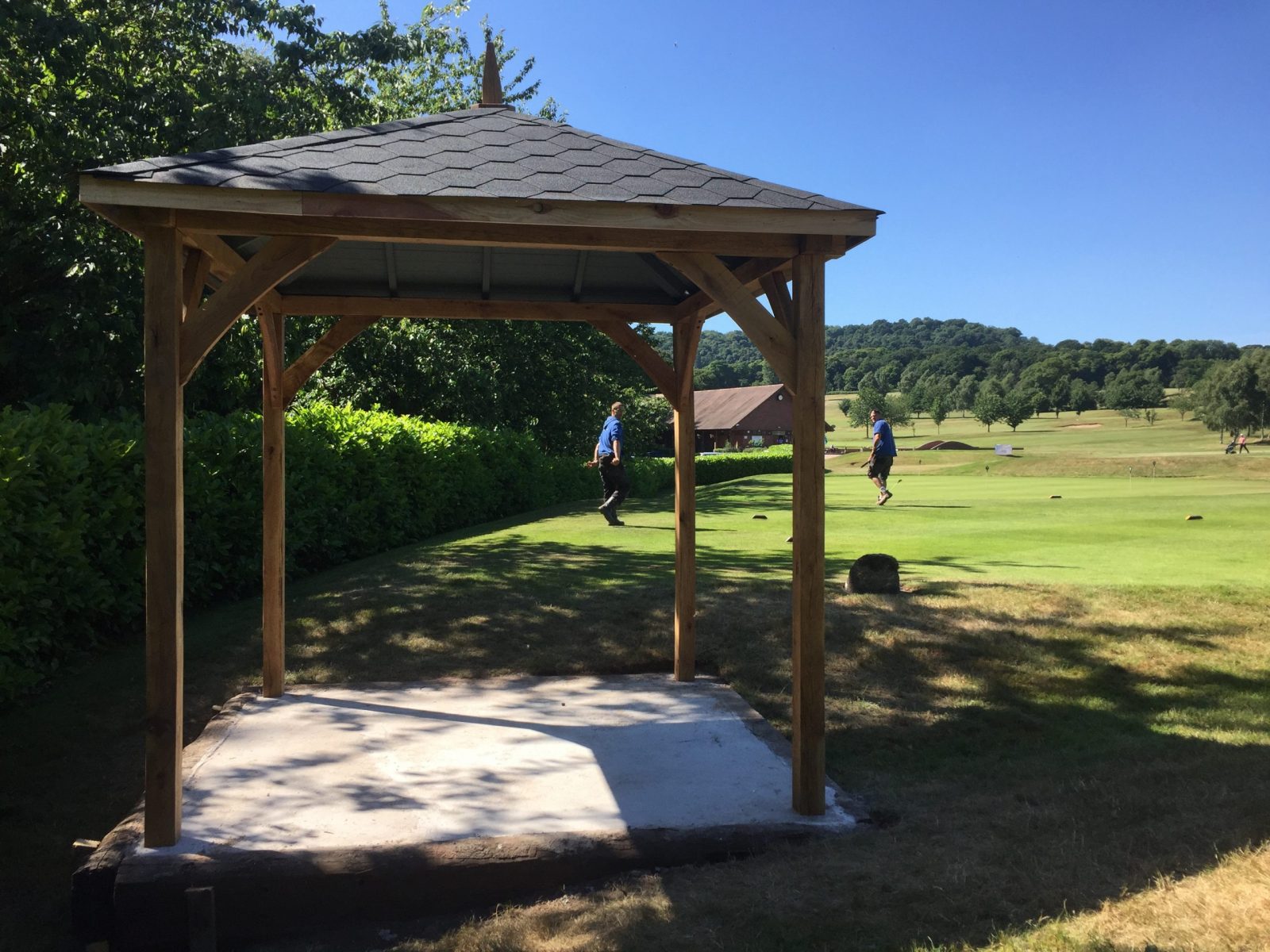Oak Framed Gazebo Kidderminster Golf Club, Worcestershire