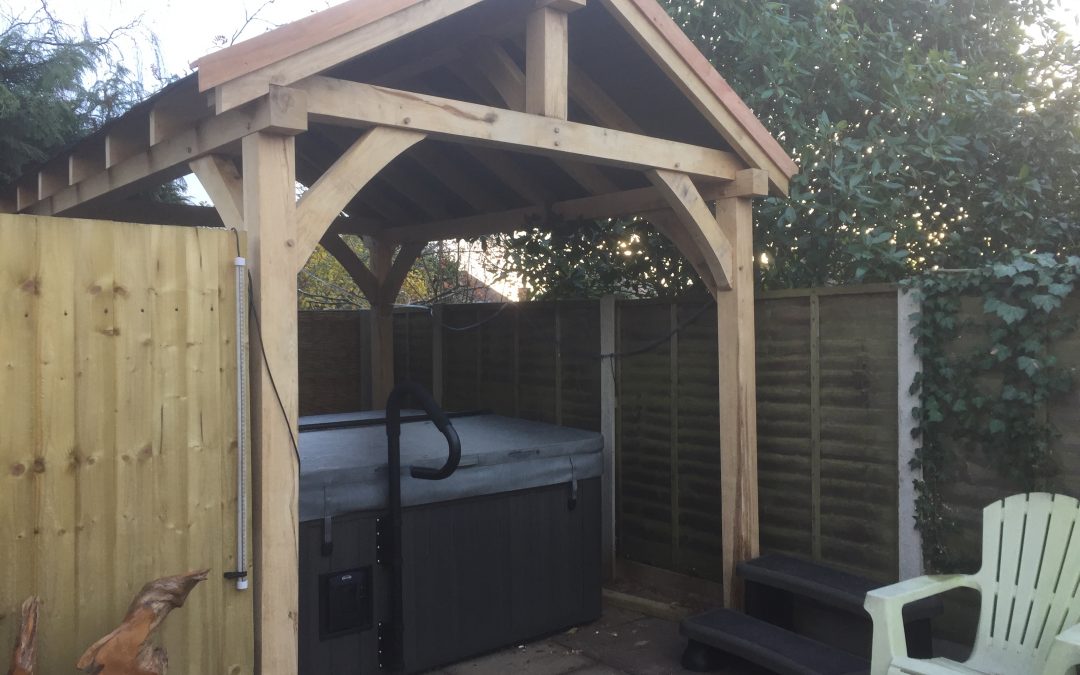 Oak Framed Pavilion, Droitwich, Worcestershire.