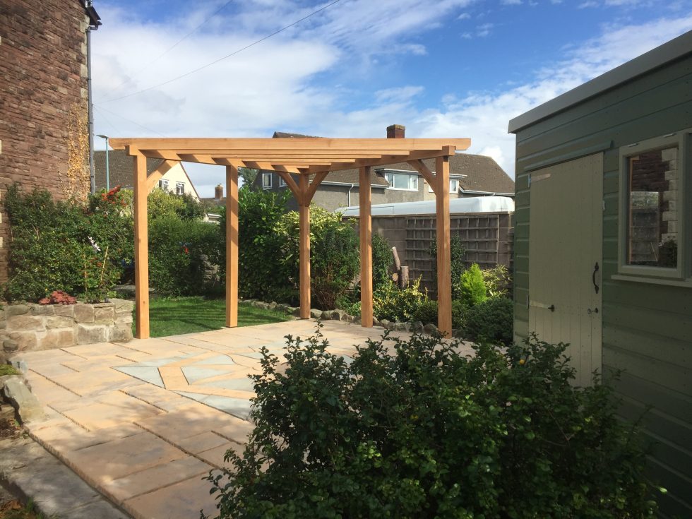 Oak Corner Pergola Gloucestershire